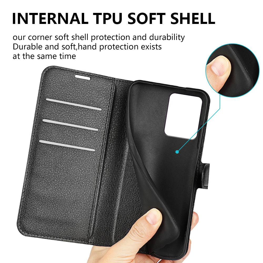 For Motorola Moto G53 5G Phone Protective Cover Litchi Texture PU Leather Flip Stand Wallet Case For Motorola Moto G53 5G Phone Protective Cover Litchi Texture PU Leather Flip Stand Wallet Case